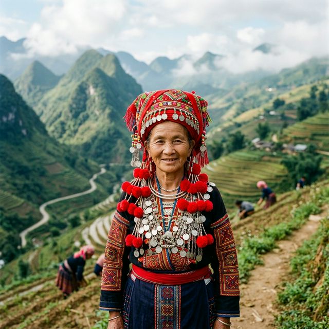 Femme Dao Rouge portrait